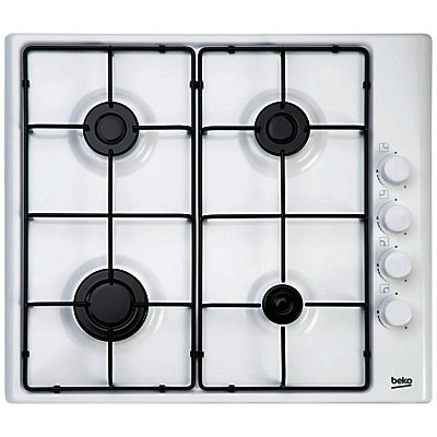 Beko HIZG64120SW Integrated Gas Hob, White